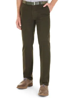 40% OFF GURTEEN Trousers - Longford Autumn Stretch Cotton Chinos – Bracken - 40 SHORT