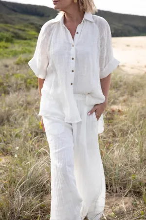 Arana Linen Shirt - Off White