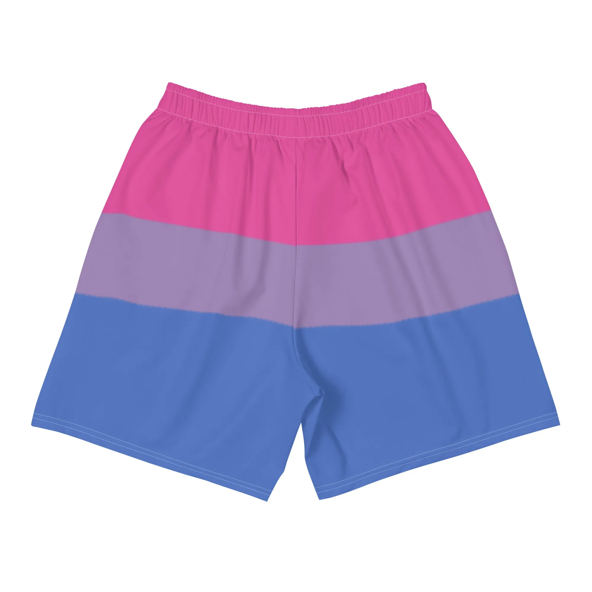 Bisexual Flag Long Athletic Shorts