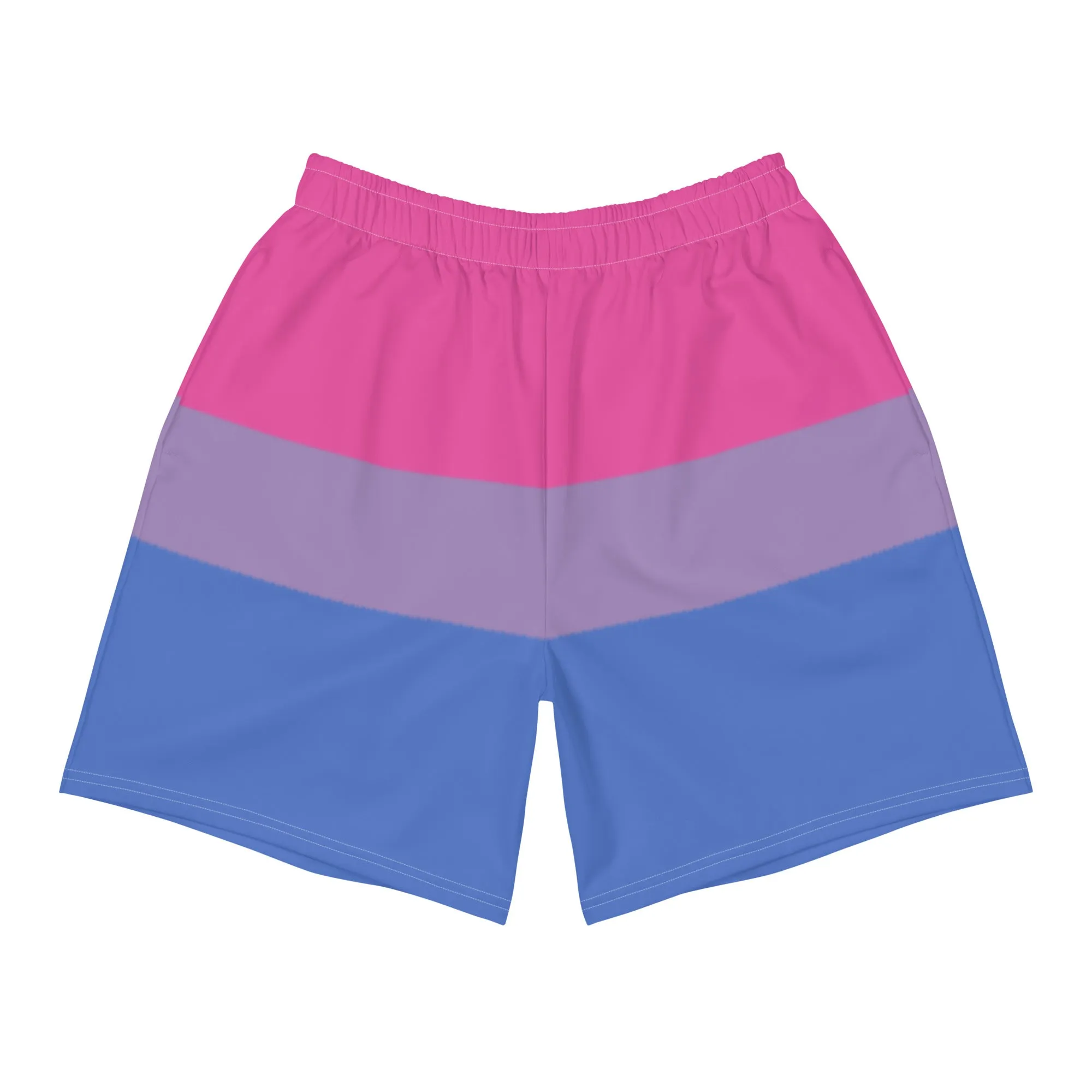 Bisexual Flag Long Athletic Shorts