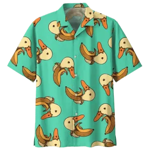 Crazy Duck Background Hawaiian Shirt