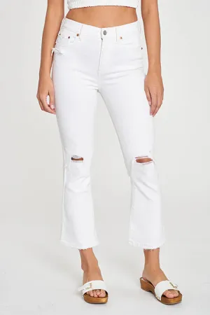 Daze Shy Girl White Jean