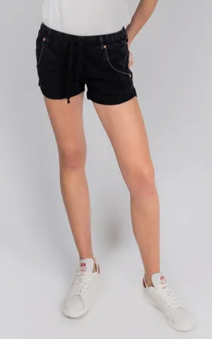 DRICOPER ACTIVE DENIM SHORTS IN BLACK SHEEP