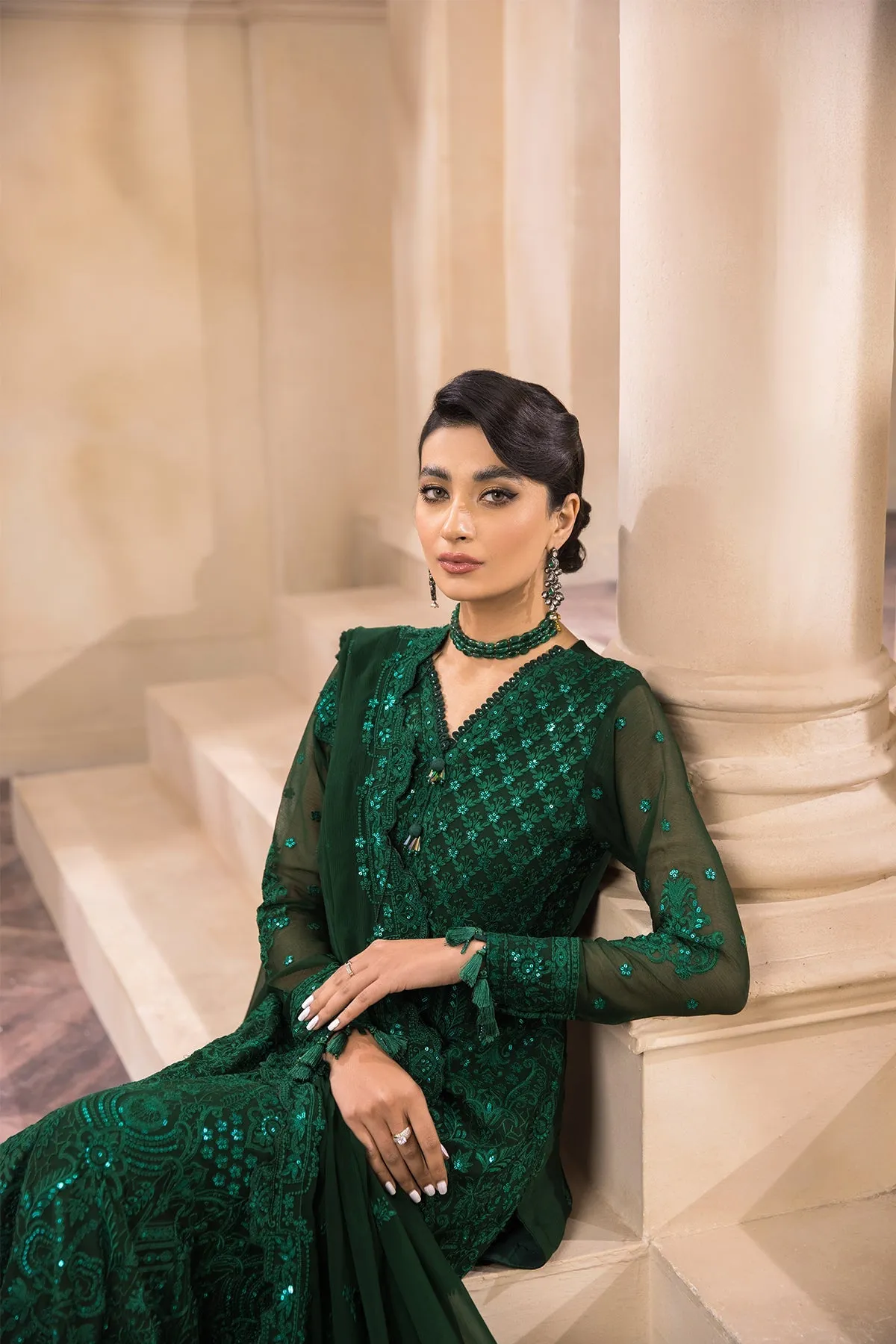 Farasha Embroidered Luxury Chiffon Collection 2022 – GLIMMER