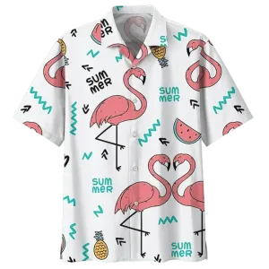 Flamingo Hawaiian Shirt, Flamingo Gifts, Flamingo Shirt, Shirt For Men, Summer Shirt, Gift For Him