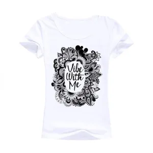 Good Vibes women Tees, Positive T-shirts (US 2-12)