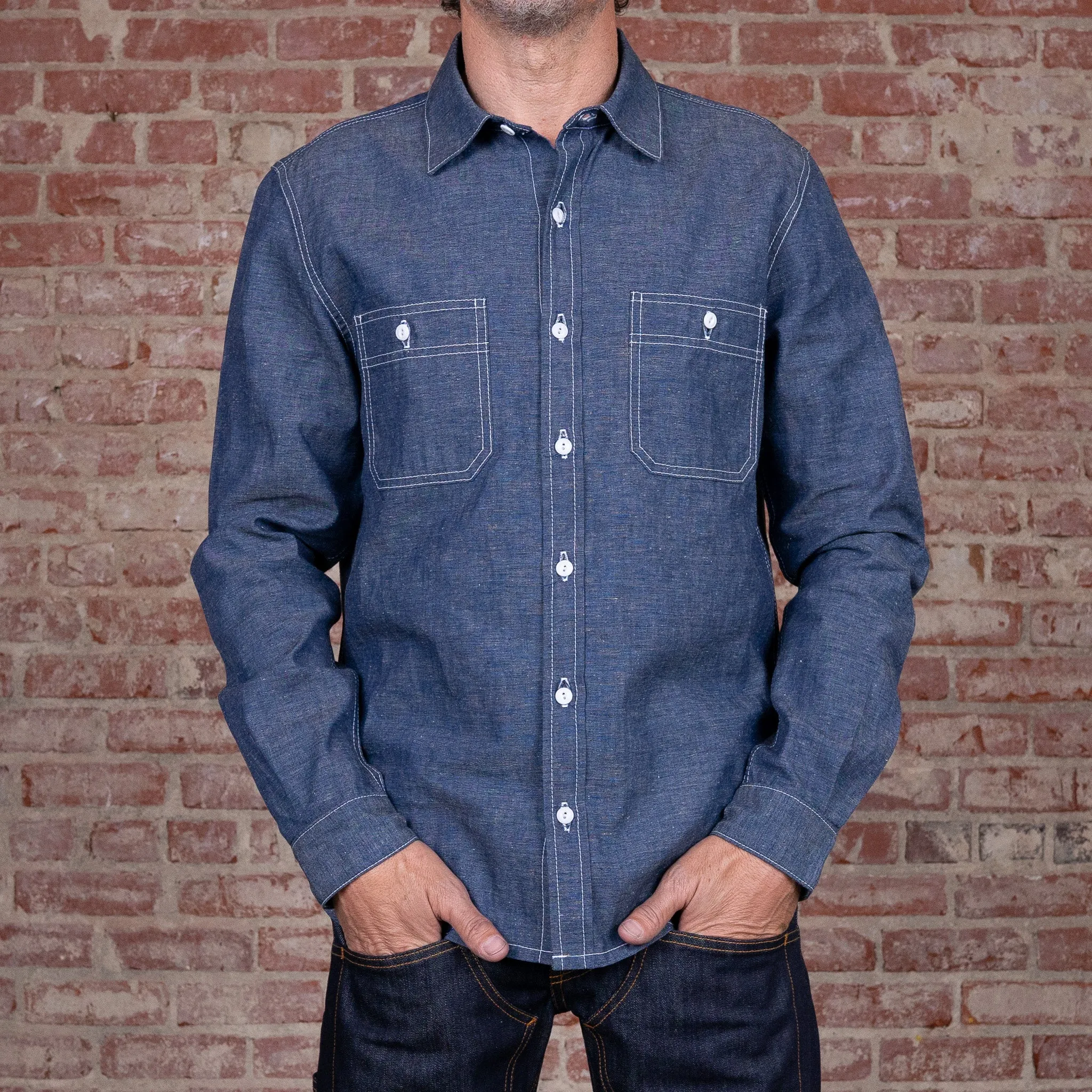 Iron Horse 7.5oz Selvage Chambray Work Shirt