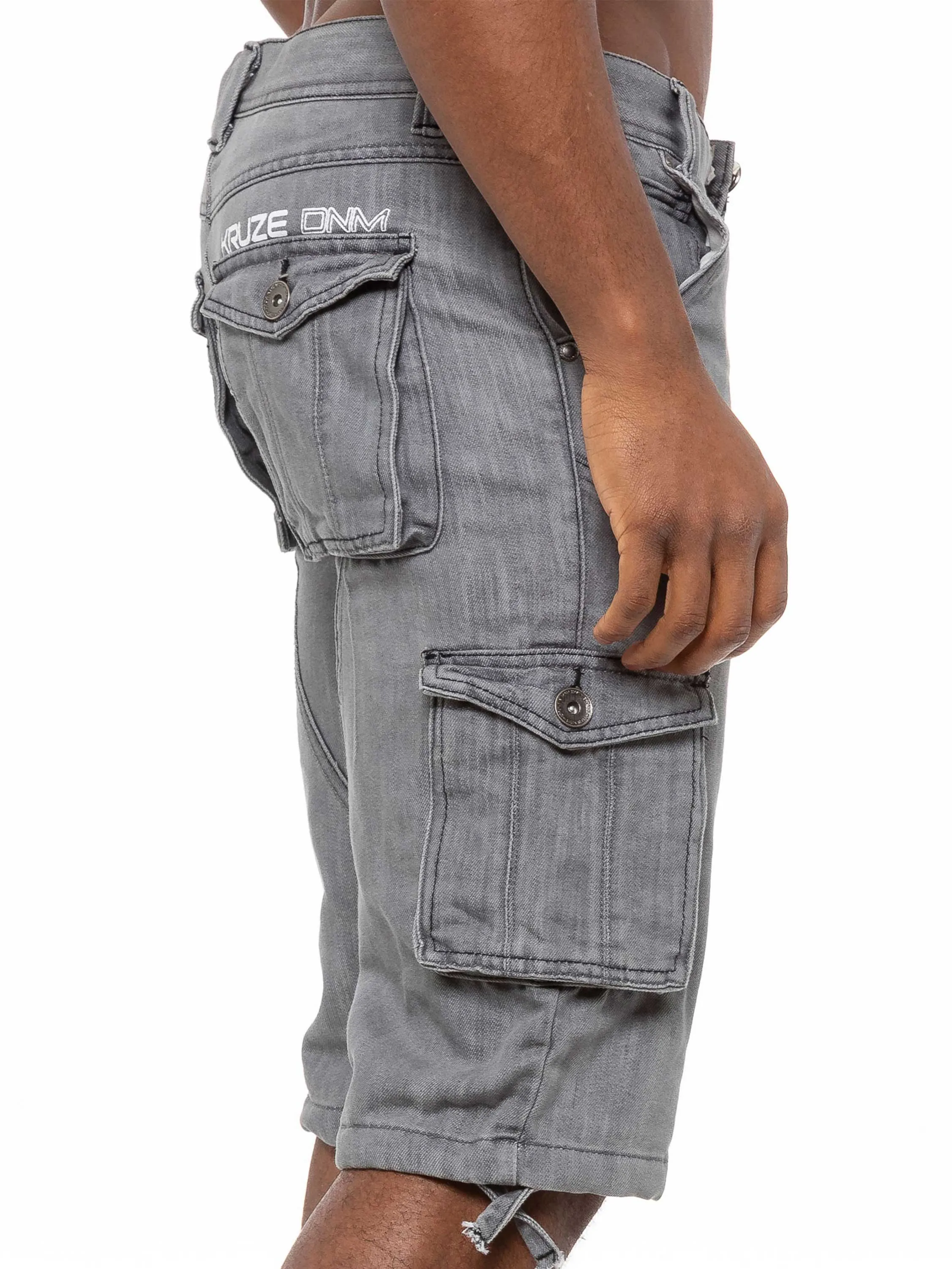 Kruze | Mens Cargo Denim Shorts