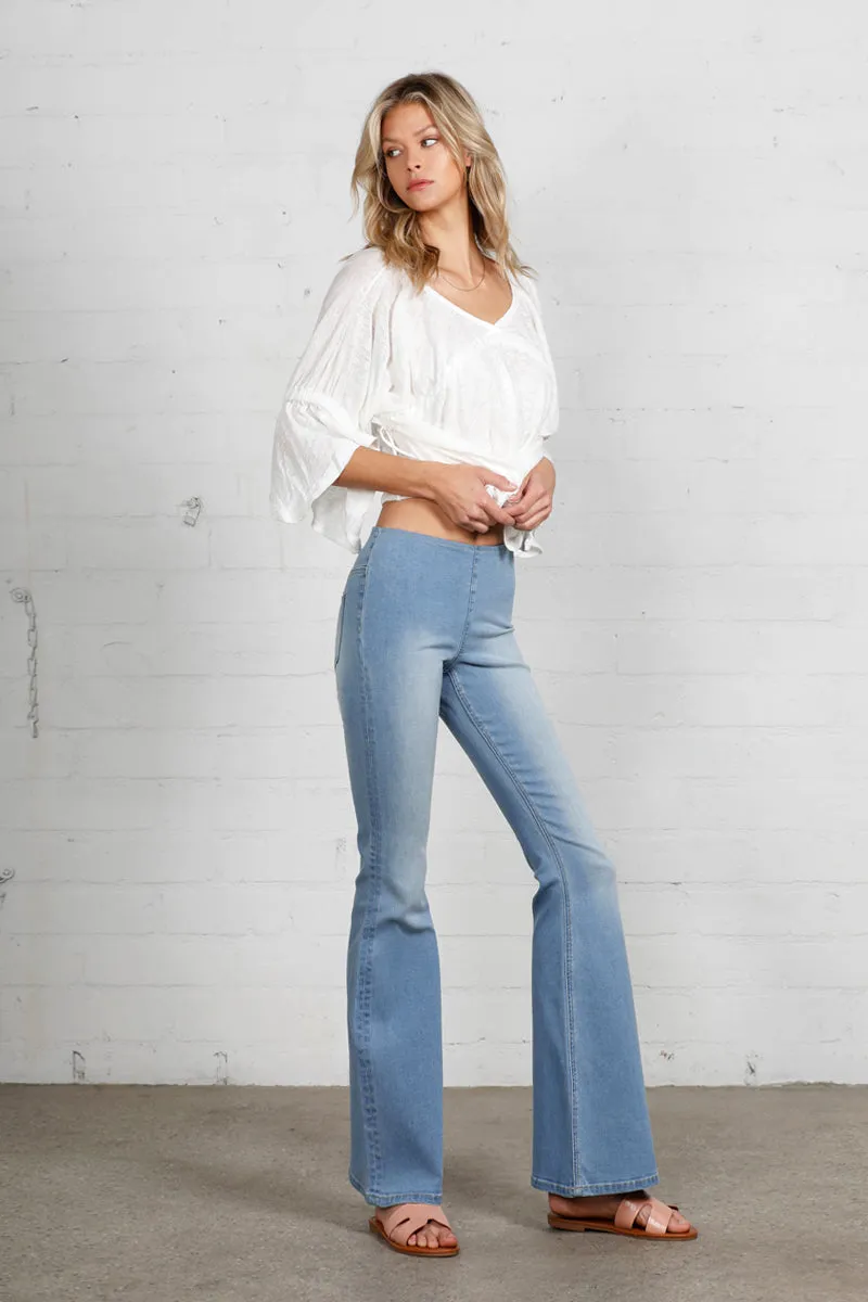 Lauren Banded Flare Jeans