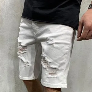 Men's Ripped Denim Shorts