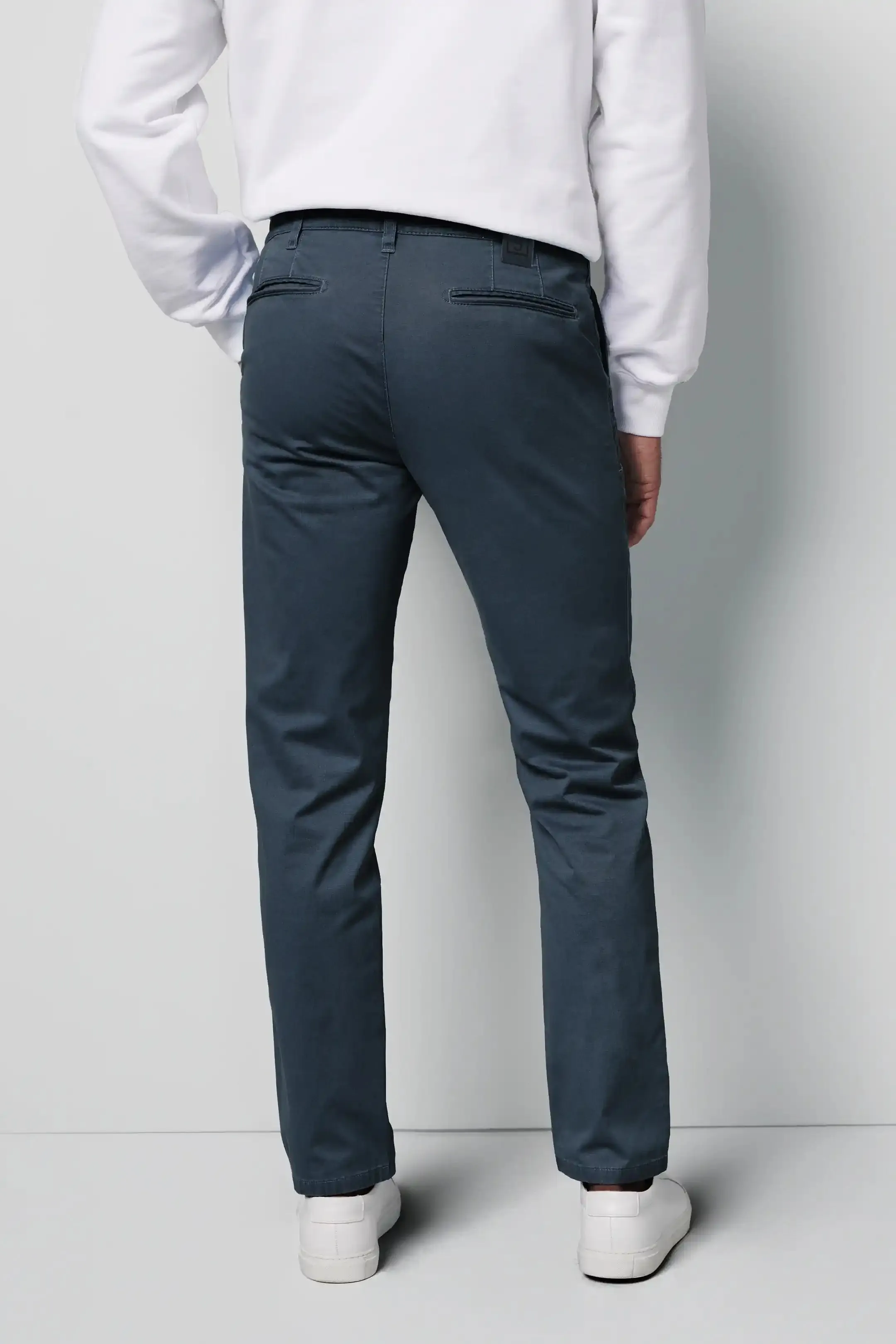 MEYER M5 Jeans - 6001 Soft Stretch Cotton Chinos - Blue