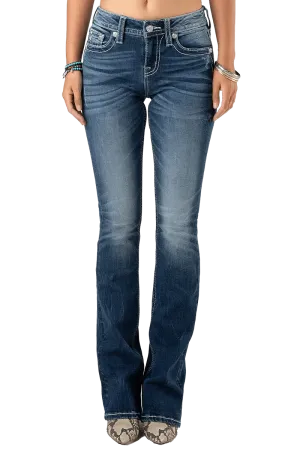 Miss Me Women's A Ray Of M Bootcut Jeans