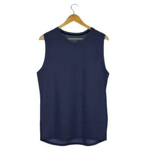 Navy Blue Sleeveless T shirt