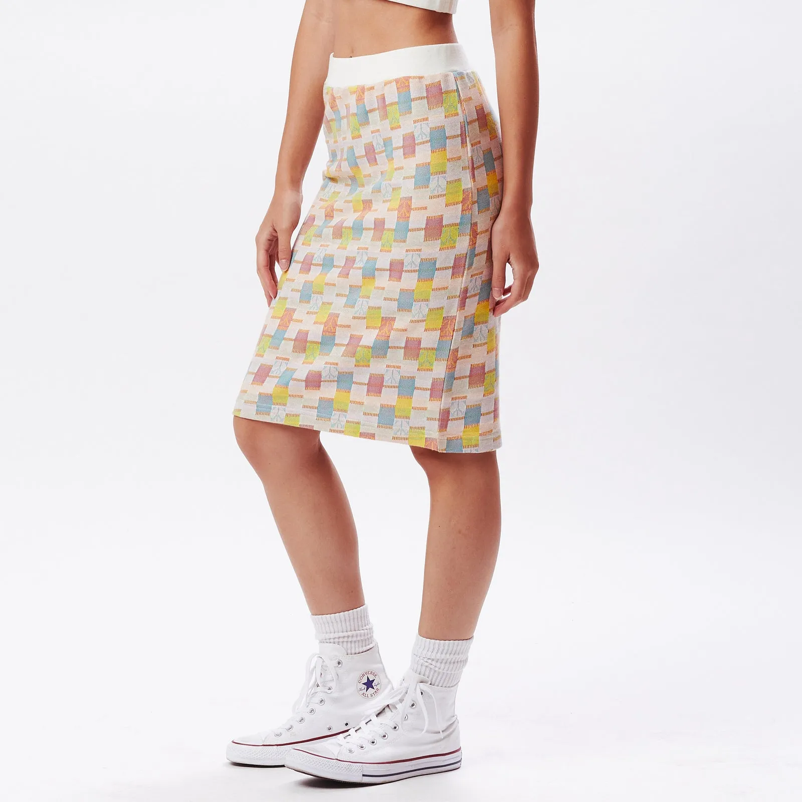 Obey Adelie Jacquard Midi Skirt