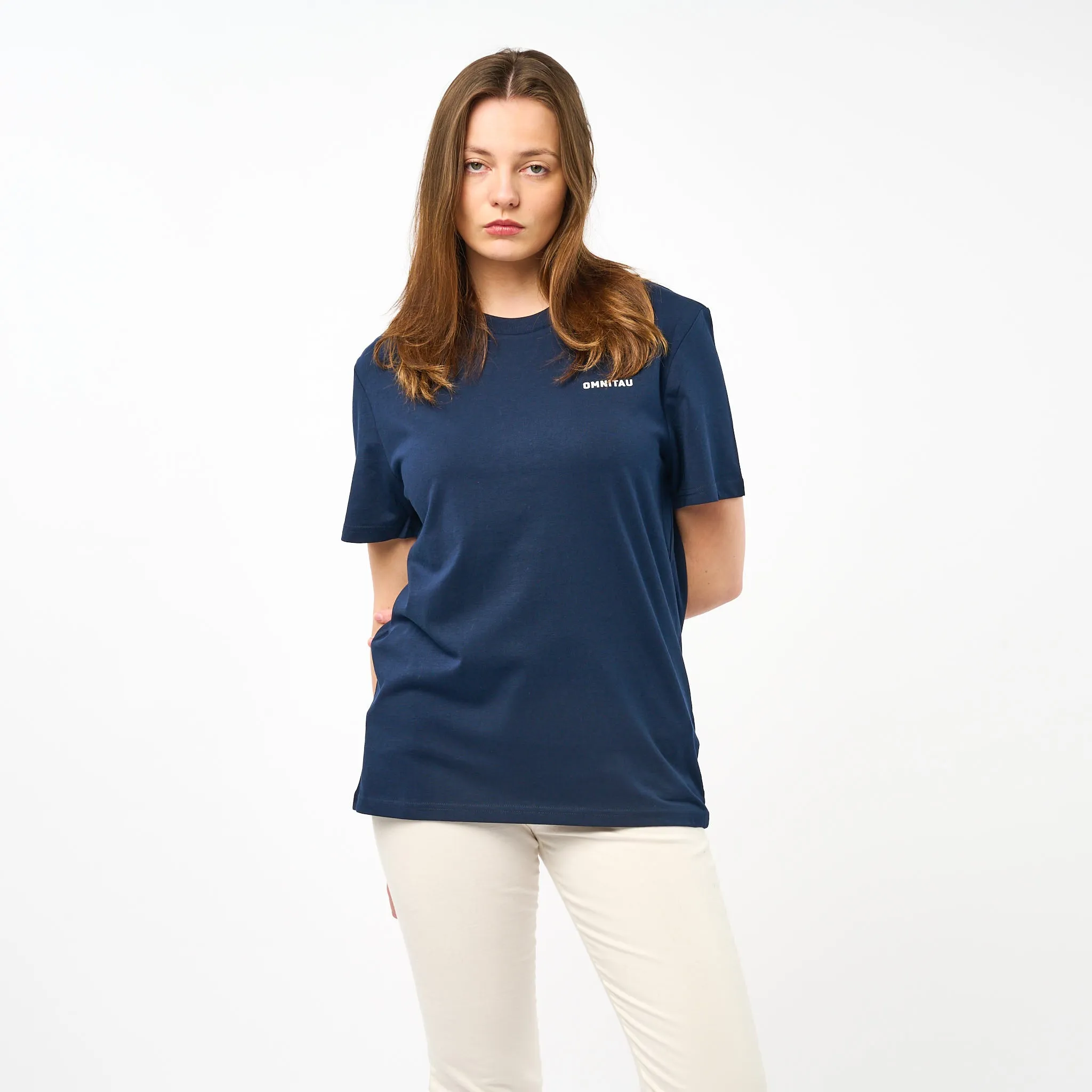 Omnitau Women's Muir Organic Cotton T-Shirt - Navy