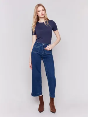 PATCH POCKET FLARE JEAN