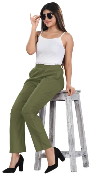 Rayon Slub Pants (Khaki)