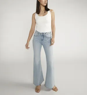 Silver Suki Mid Rise Flare Jeans