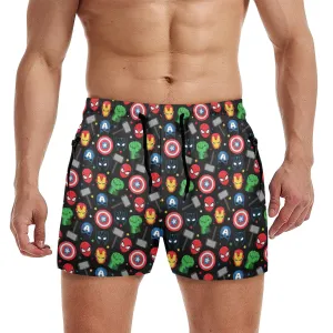 Super Heroes Men's Quick Dry Athletic Shorts