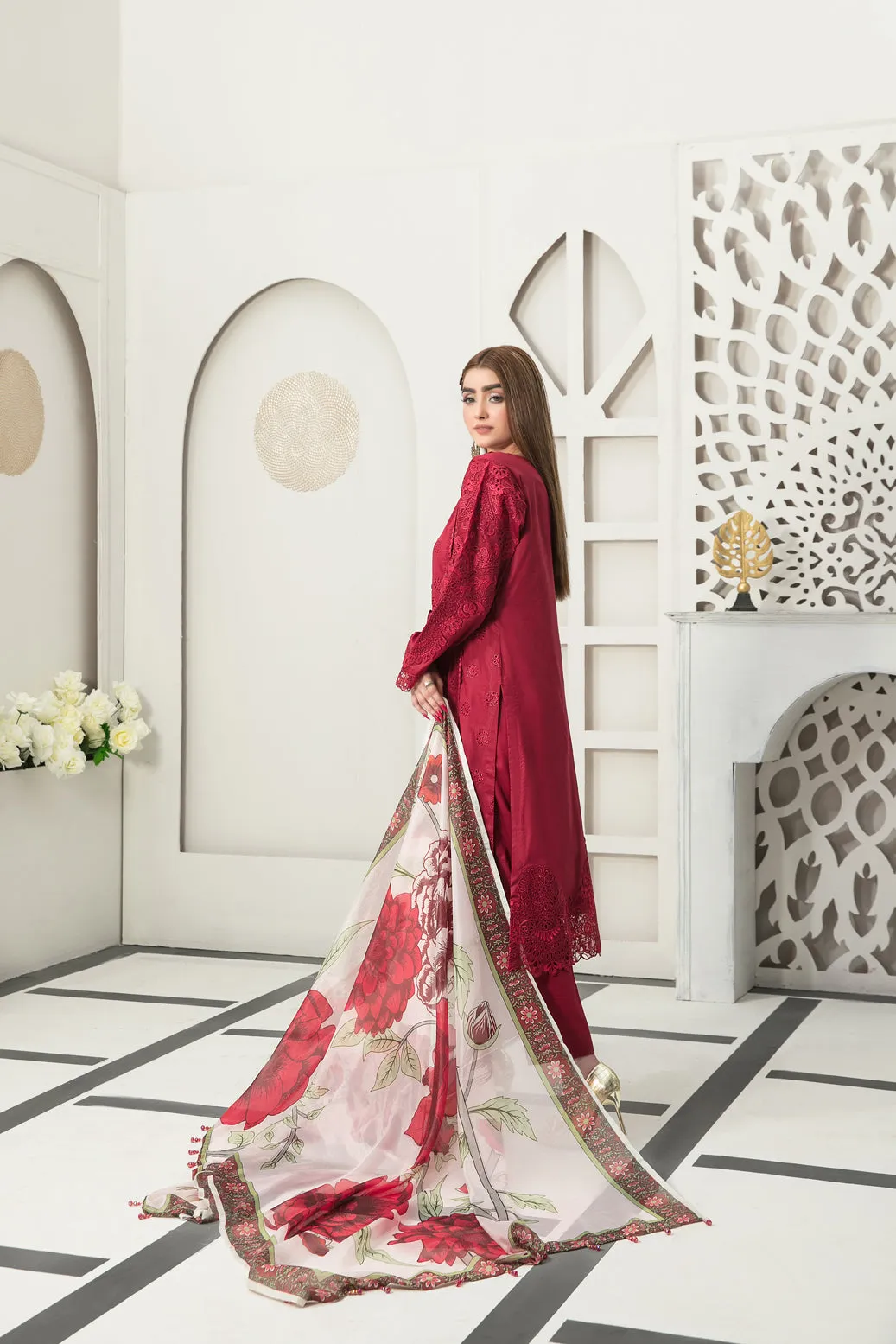 Tawakkal Izel Semi-Stitched Lawn Collection 2023 – D-7208