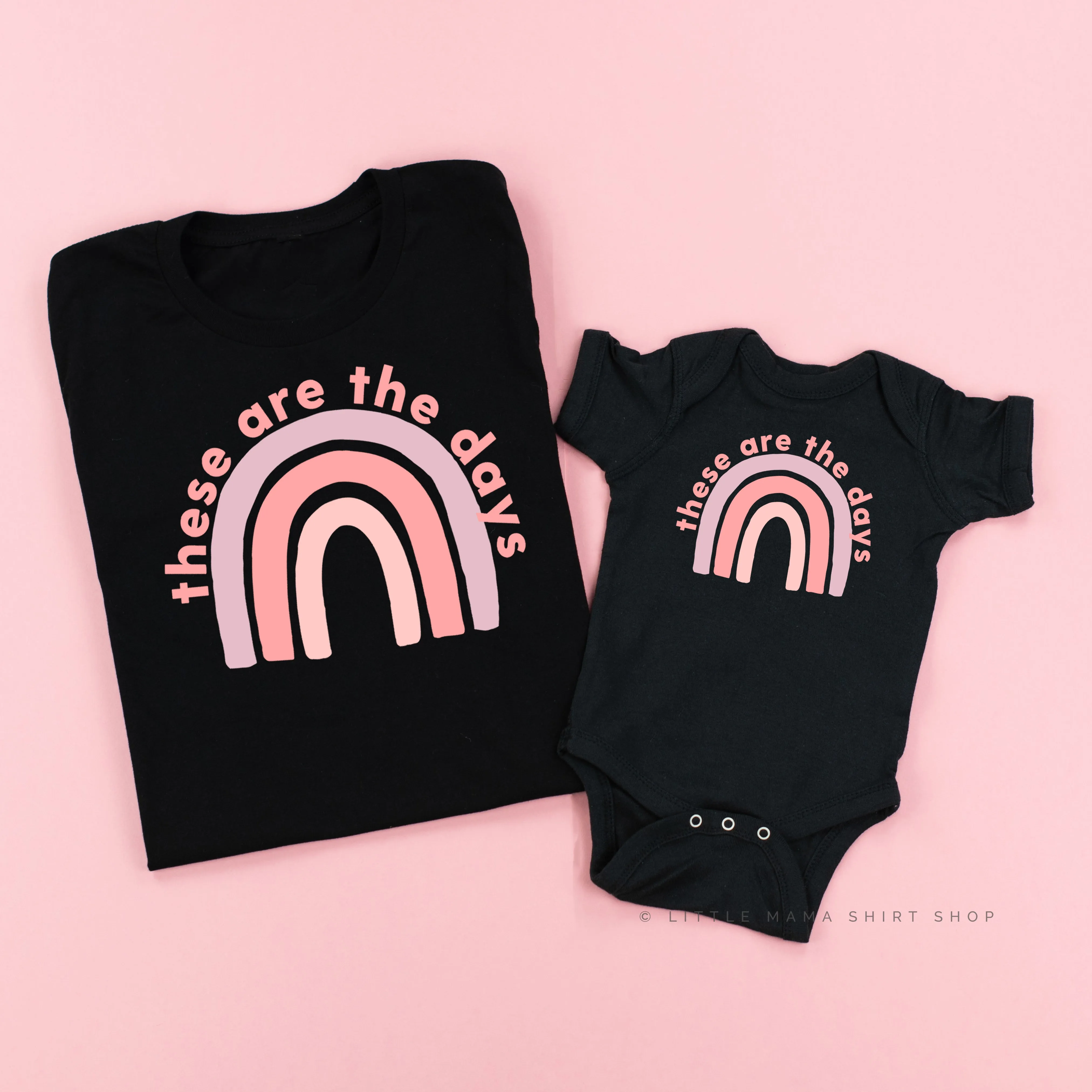 These Are The Days | Set of 2 Black Shirts