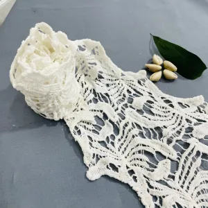 White Dyeable Cotton Lace