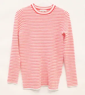 White   Warren - Striped Thermal Long-sleeve Shirt in White/Red Stripe