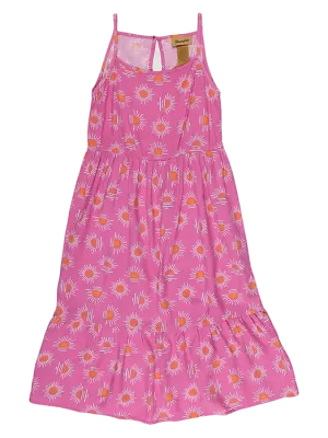 Wrangler Kid's Sunflower Maxi Tank Pink Dress