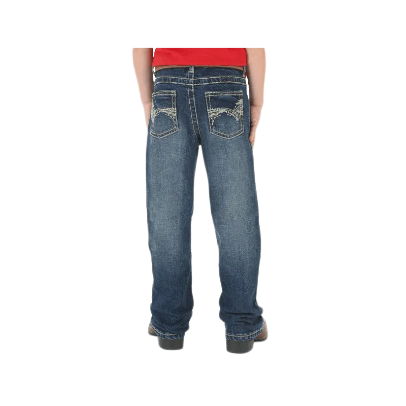 Wrangler Toddlers Midland Medium Wash Slim Fit Stretch Vintage Boot Cut Jean